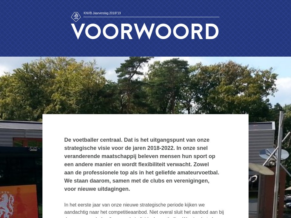 Voorwoord Jaarverslag 2018 19